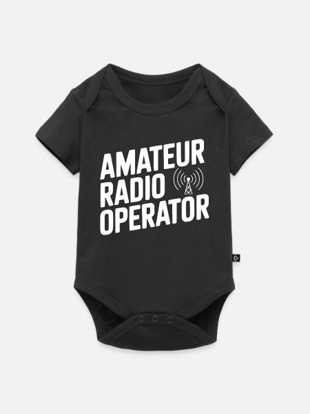 Amateurfunker - Baby Premium Kurzarmbody - Schwarz