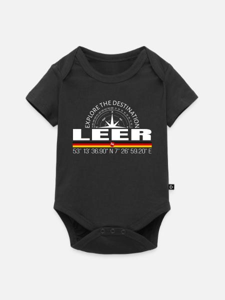 Leer - Baby Premium Kurzarmbody - Schwarz