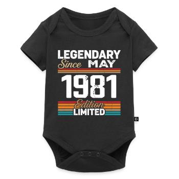 May 1981 Vintage May 1981 Retro May 1981 - Baby Premium short-sleeve bodysuit - black - Front