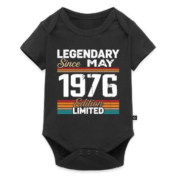 May 1976 Vintage May 1976 Retro May 1976 - Baby Premium short-sleeve bodysuit - black - Front
