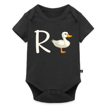 Pension with duck - Baby Premium short-sleeve bodysuit - black - Front