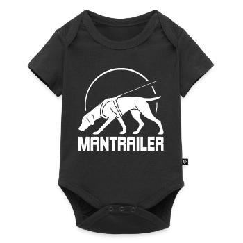 German Shorthair MANTRAILER Search Dogs Dog - Baby Premium short-sleeve bodysuit - black - Front