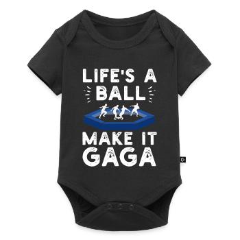 La vie est un vrai boulet, rends-la folle - Body à manches courtes Premium Bébé - noir - Devant
