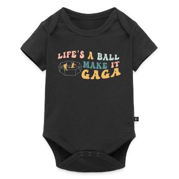 La vie est un vrai boulet, rends-la folle - Body à manches courtes Premium Bébé - noir - Devant