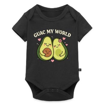 Chemise de couple avocat Guac My World Cadeau Amour - Body à manches courtes Premium Bébé - noir - Devant