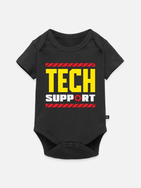 Tech Support Mitarbeiter Zahnrad Industrial - Baby Premium Kurzarmbody - Schwarz