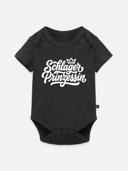 Schlager Prinzessin - Baby Premium Kurzarmbody - Schwarz