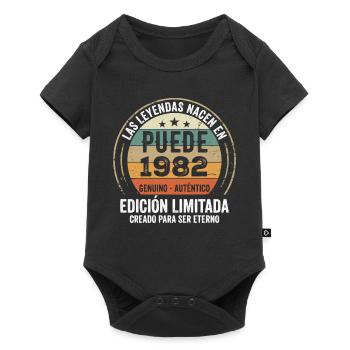 Cadeau Anniversaire Mai 1982, Né en mai 1982 - Body à manches courtes Premium Bébé - noir - Devant