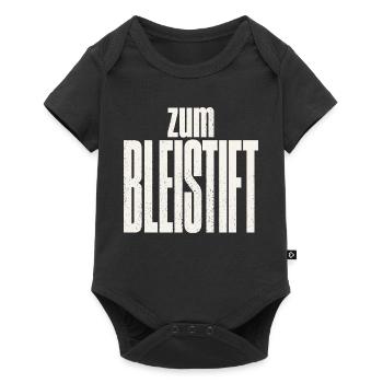Zum Bleistift - Baby Premium Kurzarmbody - Schwarz - Vorne