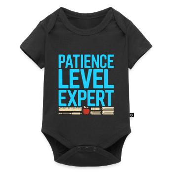 Homeroom Teacher Patience Level Expert Educator - Baby Premium short-sleeve bodysuit - black - Front