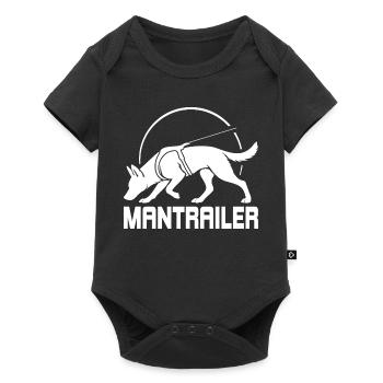Malinois MANTRAILER Recherche Chiens Chiens Wilsigns - Body à manches courtes Premium Bébé - noir - Devant