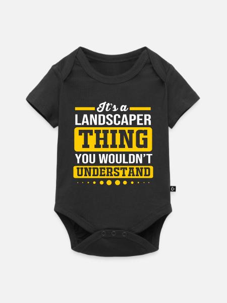 Landschaftsgärtner - Baby Premium Kurzarmbody - Schwarz
