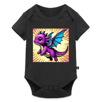 dragon - Baby Premium short-sleeve bodysuit - black - Front