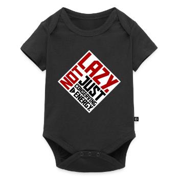 Pas paresseux, juste économiser de l’énergie, drôle de paresseux à dire - Body à manches courtes Premium Bébé - noir - Devant