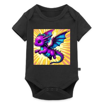 dragon - Baby Premium short-sleeve bodysuit - black - Front