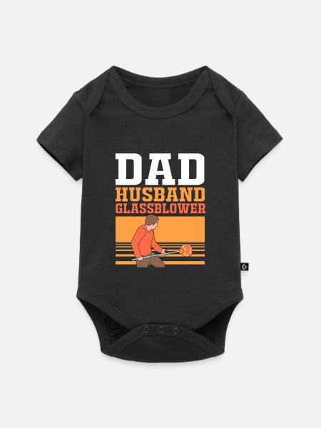 Glas Glasbläser - Baby Premium Kurzarmbody - Schwarz