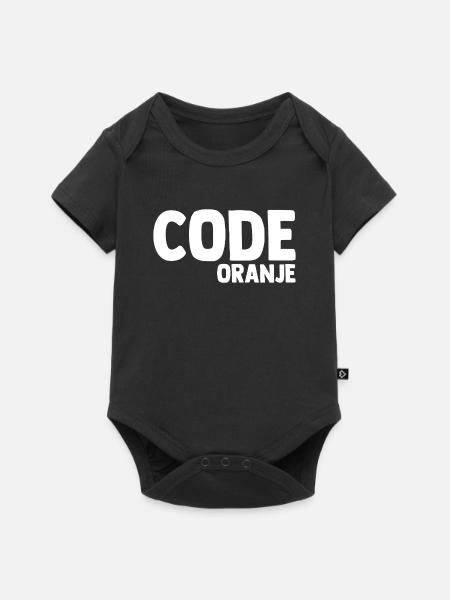 Code Oranje - Nederland - Netherlands Niederlande - Baby Premium Kurzarmbody - Schwarz