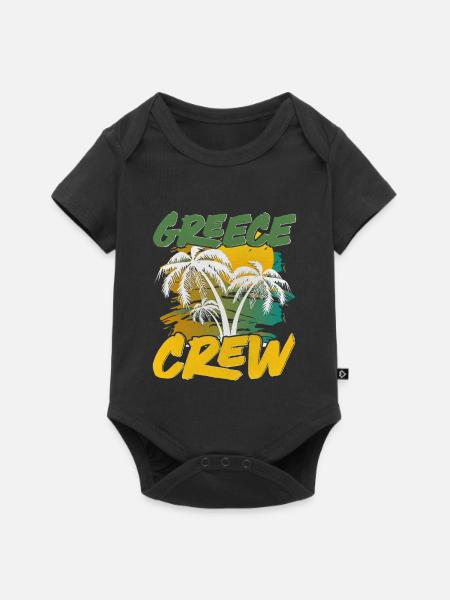 Greece Crew - Baby Premium Kurzarmbody - Schwarz