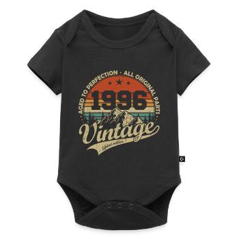 1996 Vintage Original Retro Birthday Gift - Baby Premium short-sleeve bodysuit - black - Front