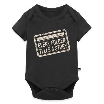 Every Folder Tells a Story - Baby Premium short-sleeve bodysuit - black - Front