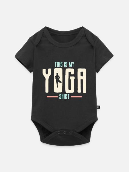 Yoga - Baby Premium Kurzarmbody - Schwarz