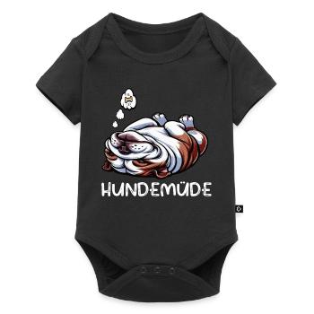 Dog Tired English Bulldog Bully Bully Owner - Baby Premium short-sleeve bodysuit - black - Front