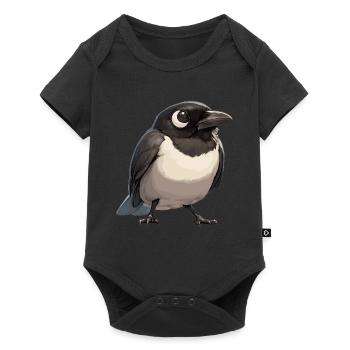 Magpies Magpie - Baby Premium short-sleeve bodysuit - black - Front
