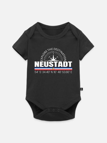 Neustadt - Baby Premium Kurzarmbody - Schwarz