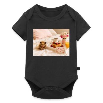 Chico 11: Muttertag 2026 - Baby Premium Kurzarmbody - Schwarz - Vorne