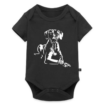 Rhodesian Ridgeback « Édition Noire » - Body à manches courtes Premium Bébé - noir - Devant