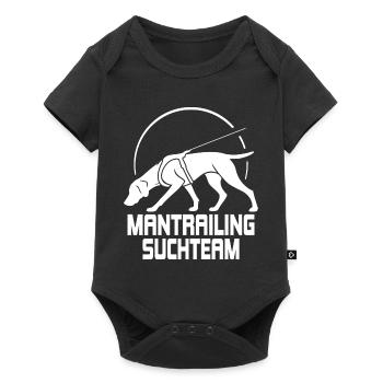 Deutsch Kurzhaar Mantrailing Suchteam Hunde Hund - Baby Premium Kurzarmbody - Schwarz - Vorne