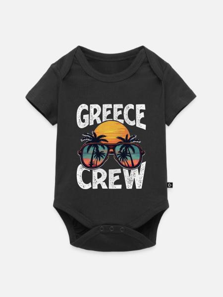 Greece Crew - Baby Premium Kurzarmbody - Schwarz