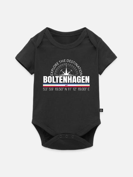 Boltenhagen - Baby Premium Kurzarmbody - Schwarz