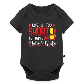 Nail Designer Nail Designer Cosmetics Nail Salon - Baby Premium short-sleeve bodysuit - black - Front