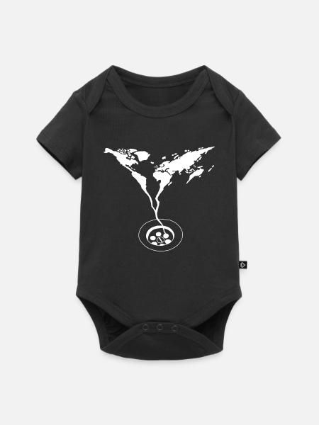 Das Ende der Welt (weiß) - Baby Premium Kurzarmbody - Schwarz