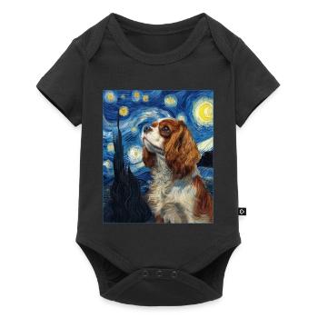 Cavalier King Charles Spaniel - Baby Premium short-sleeve bodysuit - black - Front