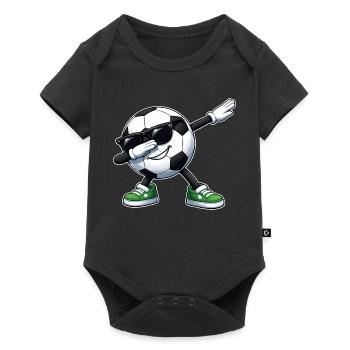 Football de dab - Body à manches courtes Premium Bébé - noir - Devant
