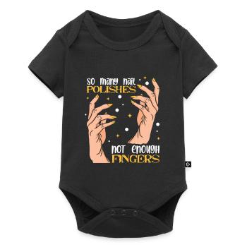 Nail Designer Nail Designer Cosmetics Nail Salon - Baby Premium short-sleeve bodysuit - black - Front