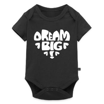Dream Big! white - Baby Premium short-sleeve bodysuit - black - Front
