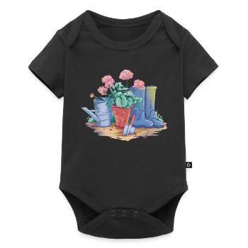 Garden Decoration Art - Baby Premium short-sleeve bodysuit - black - Front