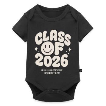 Abschluss 2026 - die Zukunft ruft! - Baby Premium Kurzarmbody - Schwarz - Vorne