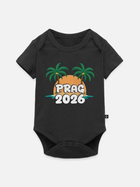 Prag 2026 - Baby Premium Kurzarmbody - Schwarz