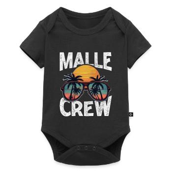 Malle Crew - Baby Premium short-sleeve bodysuit - black - Front