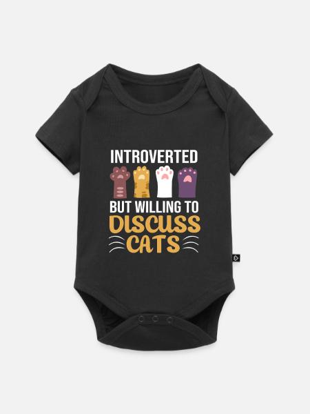 Introvertiert Anxiety ängstlich Angsthase - Baby Premium Kurzarmbody - Schwarz