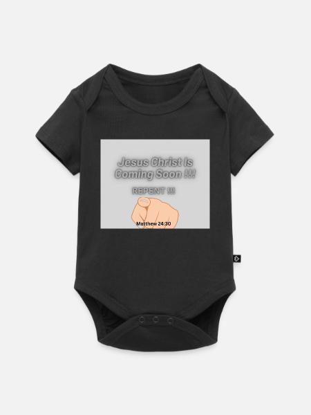 Jesus Christus kommt bald !! - Baby Premium Kurzarmbody - Schwarz