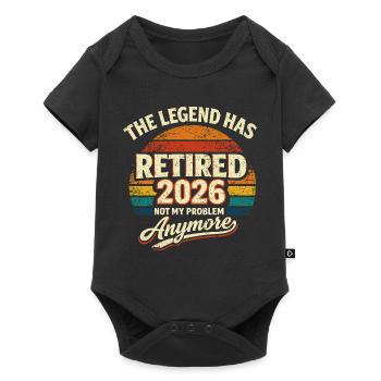 The Legend Retires 2026 - Humor - Baby Premium short-sleeve bodysuit - black - Front