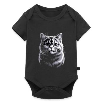 Britisch Kurzhaar BKH - Baby Premium Kurzarmbody - Schwarz - Vorne