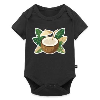 Refroidisseur de l’île Coconut - Body à manches courtes Premium Bébé - noir - Devant