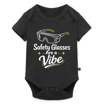 Goggle Vibe | Sécurité en laboratoire - Body à manches courtes Premium Bébé - noir - Devant