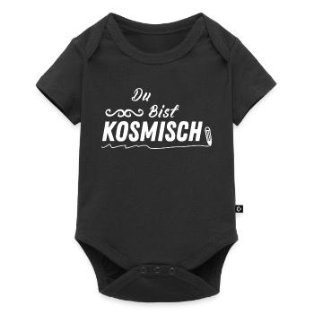 KOSMISCH – Spirituelles Geschenk Mode - Baby Premium Kurzarmbody - Schwarz - Vorne